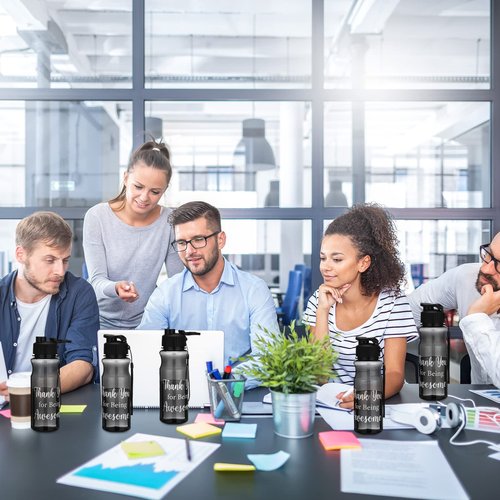 Gerrii 30 Pcs Thank You Water Bottles Bulk Staff Appreciation Gift Bulk Employee Appreciation Gifts 20.3 oz Thank You for Being Awesome Water Bottles for Nurse Coworker Employees Team Teacher