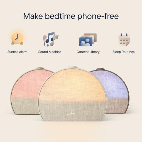 Hatch Restore 3 Sunrise Alarm Clock - Smart Sound Machine & Light for Screen-Free Sleep (Putty)