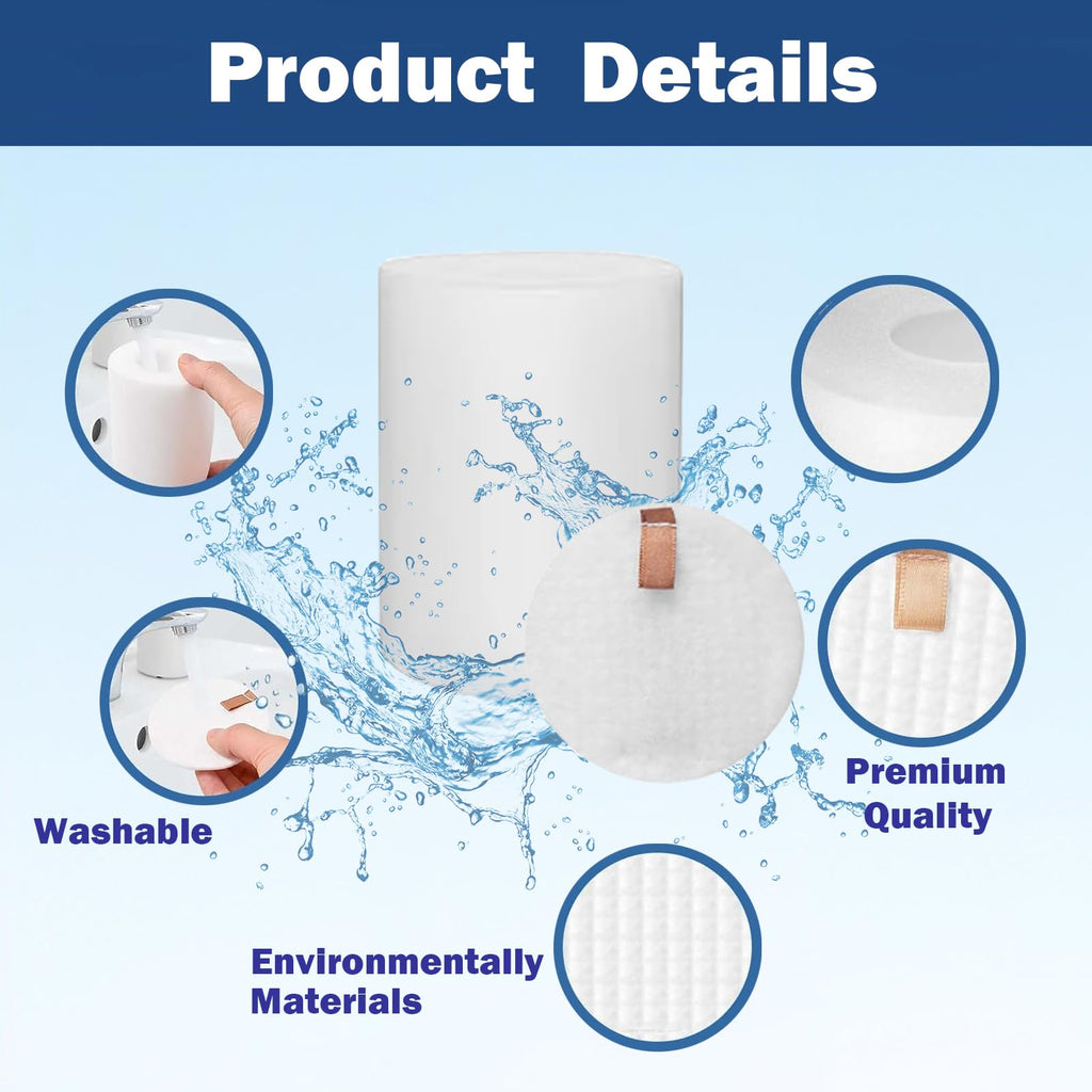 Replacement Parts Accessories for Shark Matrix AV2310AE/RV2310AE/UR2360S Ultra /UR2350AE,2 Main Brushes, 2 Dustbin Filters, 6 Side Brushes,2 sets Foam filters 1 Main Brush Cover
