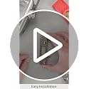 Satin Nickel Deadbolt Strike Plate - 1-1/4 Inch Stamped Steel