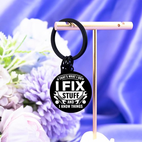 Cool Mechanic Gifts - Unique Keychain for Maintenance Men | Perfect for Handyman, Carpenter, and Dad