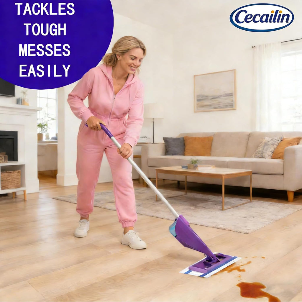 Skiennix Wet Jet Mop Refill Pads - Thickened Microfiber for Superior Absorbency | Multi-Surface Cleaning