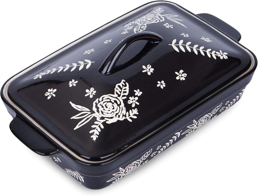 Wisenvoy Casserole Dish - Ceramic Baking Dish With Lid for Oven Use | Perfect for Family Meals