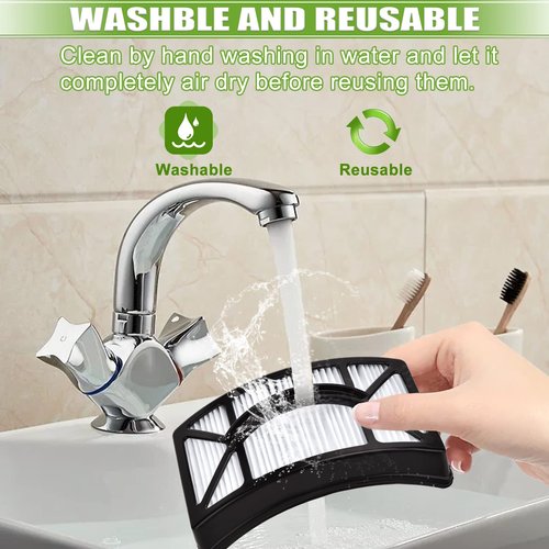 Anicell Filter Replacement for Bissell CleanView 2492 2488 2486 2494 2487 2492 2491 2484 PowerClean Rewind Pet Vacuum, 4 Foam + Felt + 2 HEPA Filters, Part 1604130 & 1601972 & 1608225