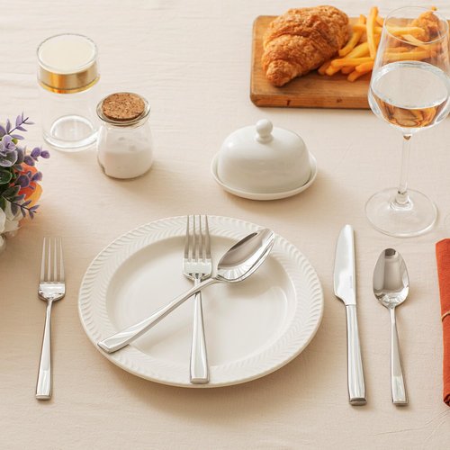 KINGSTONE Mirror Polish Silverware Set for 6, 30-Piece 18/10 Stainless Steel Flatware Set, Dishwasher Safe Cutlery Set for Wedding, Home, Restaurant, Knives Spoons and Forks Set