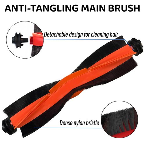 Accessories Kit for Xiaomi S20 Plus / S20+ Robot Vacuum Cleaner, 2 Main Brush, 6 Filters, 6 Side Brushes, 6 Mop Pads, Replacement Parts Spare Repair Attachments