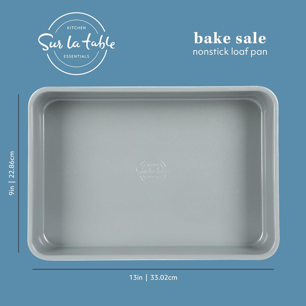Sur La Table Nonstick Baking Pan - 9x13 Inch PFOA-Free Roaster in Linen White | Kitchen Essential