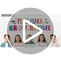 Motivational Wall Decals Set - Play Learn Grow Together Decor