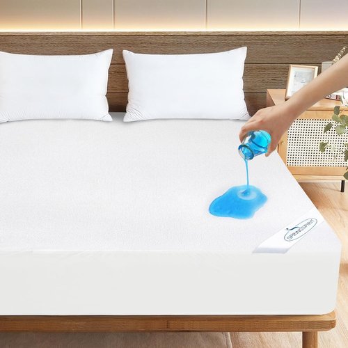 Full Terry Mattress Protector by Sleeper Sofa - Waterproof & Ultra Soft Fitted Cover | 54''x72'' Up to 8'' Depth
