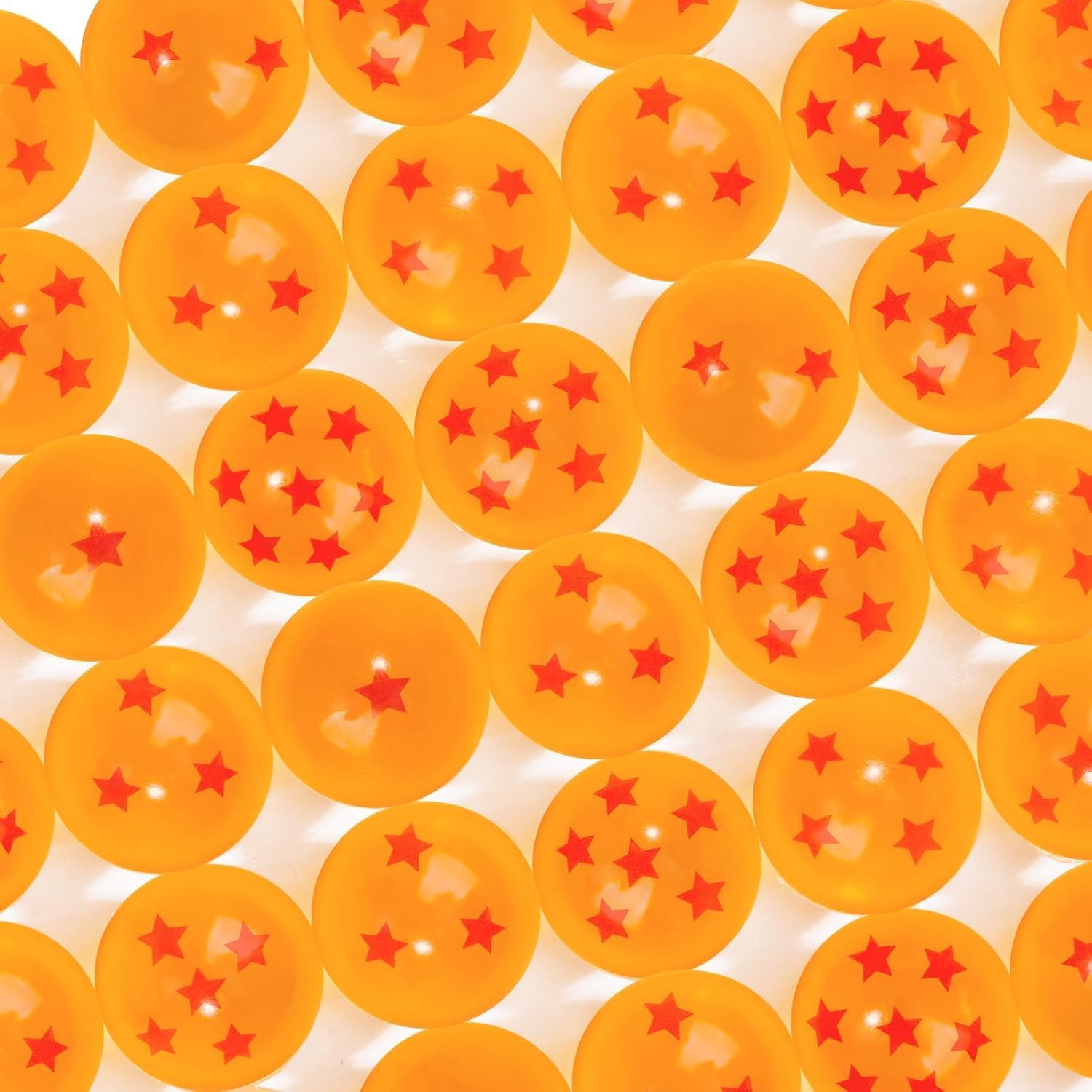 Skiennix 14PCS Anime Bouncy Balls - 27mm Red Star Bounce Balls for Party Favors & Holidays
