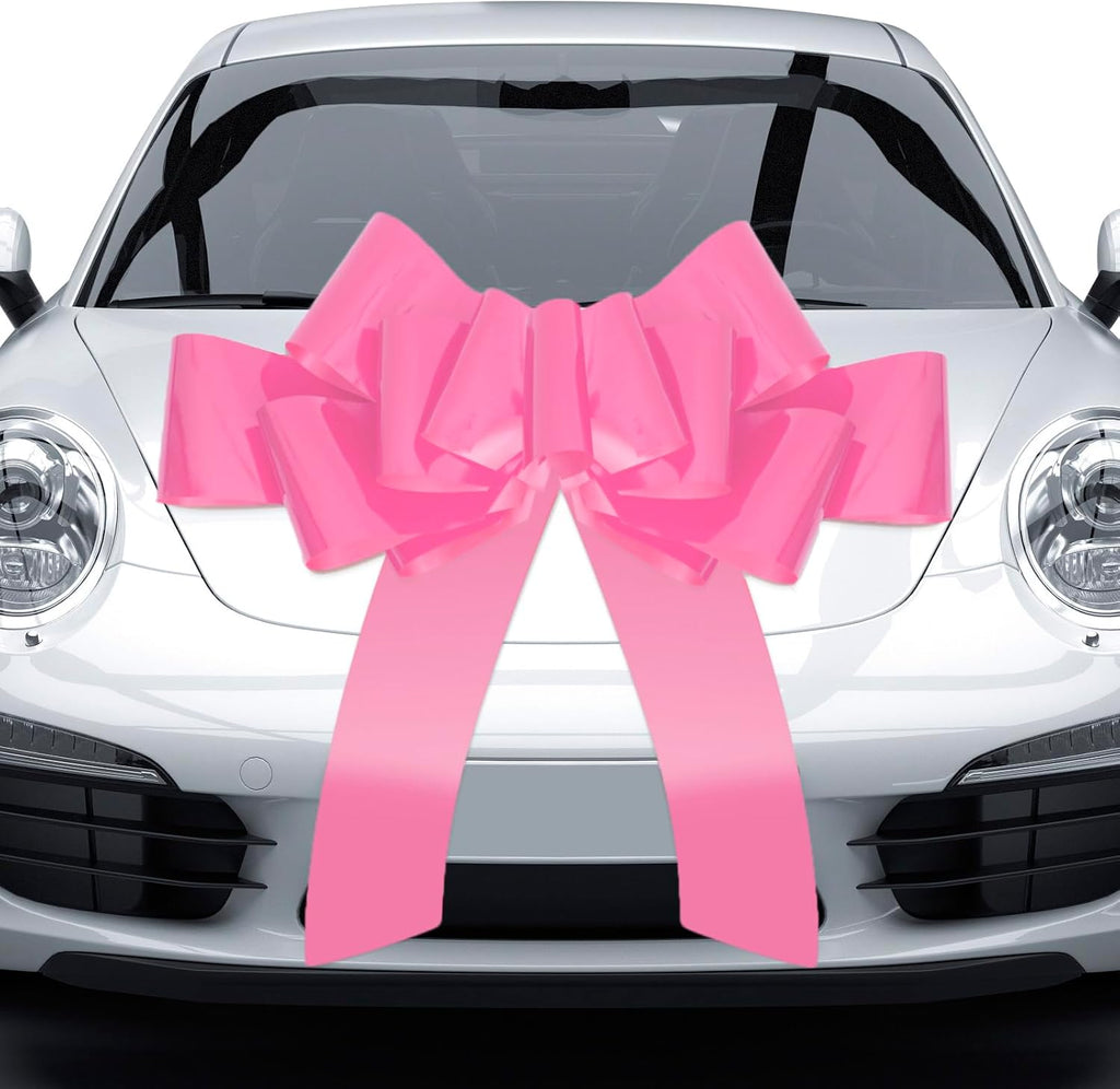 Xingshen-GTG Giant Car Bow - 30” Big Pink Pull Bow for Weddings, Birthdays & Christmas Decor