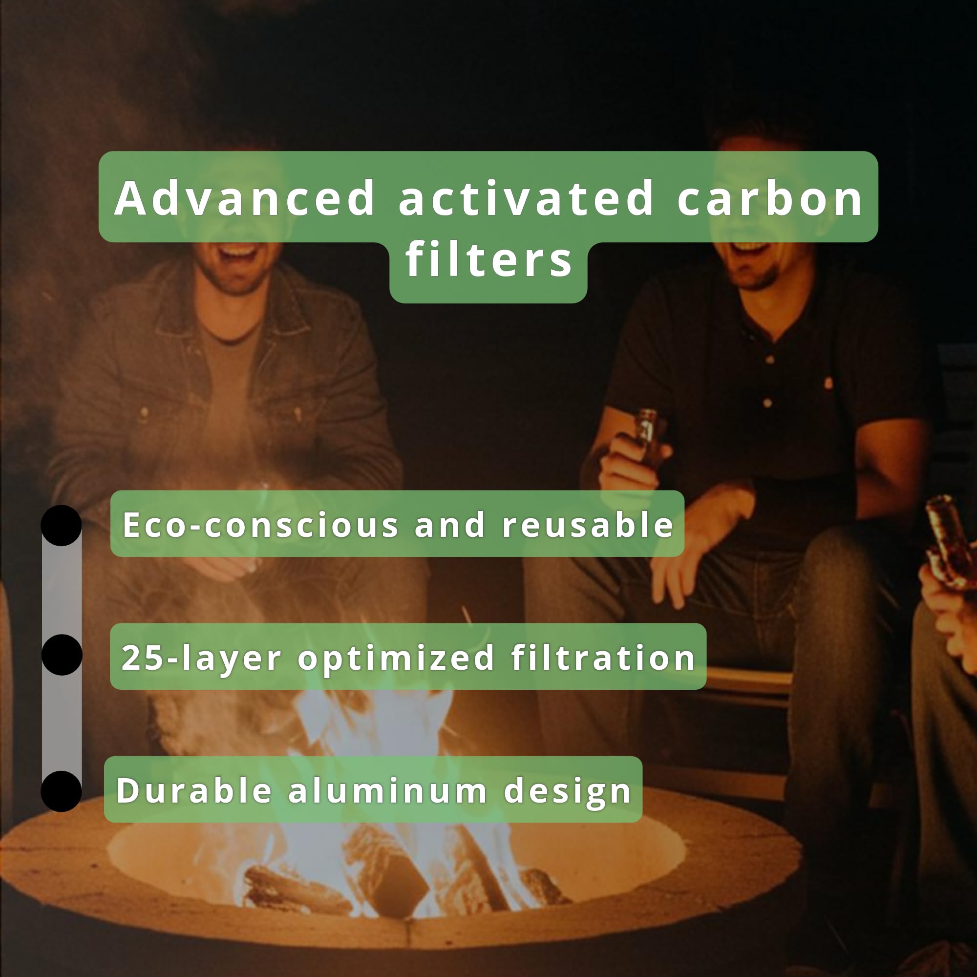 CTIP Cone-Shaped 25 Count Activated Carbon Filters - Aluminum Encased