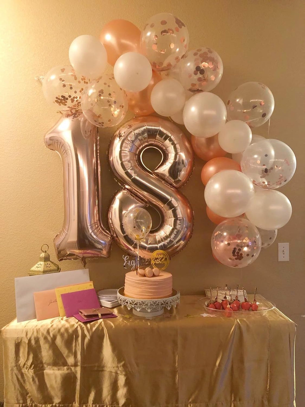 Rose Gold 40 Inch Number 8 Balloon - Perfect for 8th Birthday Parties, Weddings & Graduations