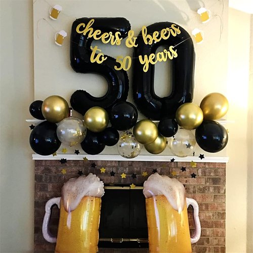 Black Number 0 Balloon - 40 Inch Large Foil Mylar Helium Balloon for Birthday & Graduation Celebrations