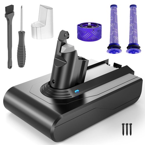 MTYSP V6 Battery Replacement, Compatible with SV03 SV04 SV05 SV06 SV07 SV09 VTC4 DC58 DC59 DC61 DC62 DC72 DC74 V6 Animal/Absolute/Motorhead/Trigger/Fluffy Series Handheld Vacuums