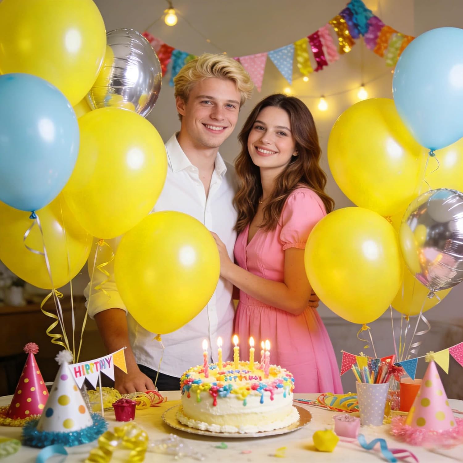 Yellow Latex Balloons by [Brand Name] - 110pcs 12-Inch for Birthday Parties & Baby Showers