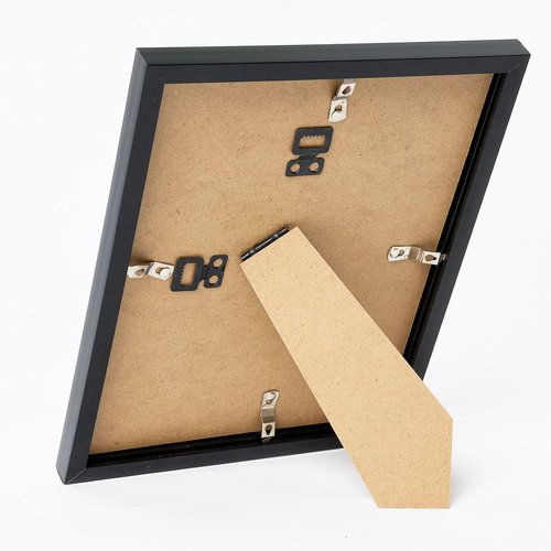JCJMY 5x6 Black Picture Frame - Versatile Wall Hanging or Tabletop Display with Shatter-Resistant Plexiglass