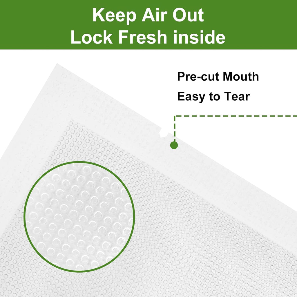 Vacuum Sealer Bags - 150 Precut Food Saver Seal Bags | BPA-Free, Puncture Resistant, 50 Gallon & More