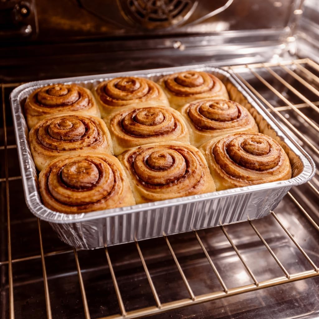 Matana 9-Inch Square Aluminum Pans with Lids - 25 Pack Disposable Foil Baking Trays & Food Containers