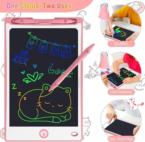 Hockvill LCD Writing Tablet - 8.8 Inch Drawing Pad for Kids | Perfect Gift for Ages 3-7, Travel Essential