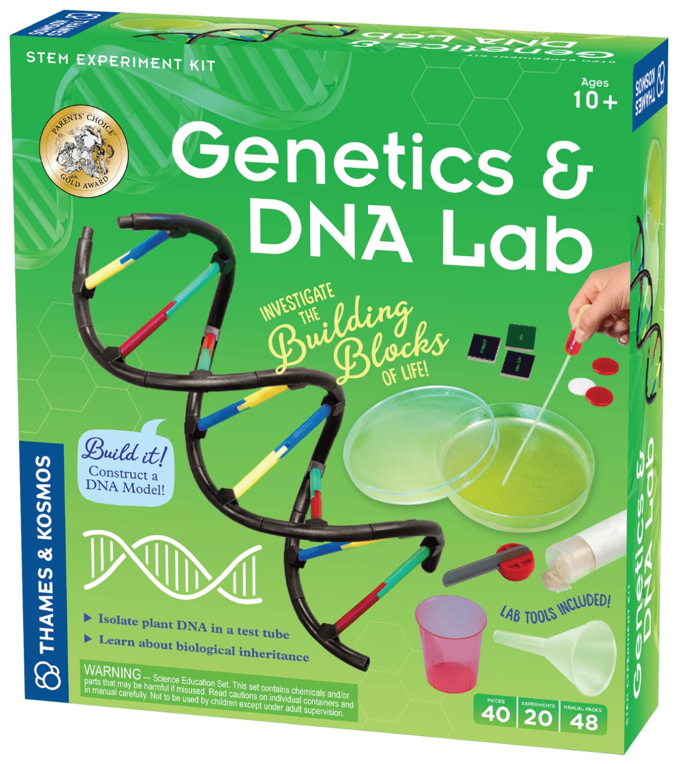 Thames & Kosmos Genetics & DNA Lab 10x2.5x11 inch