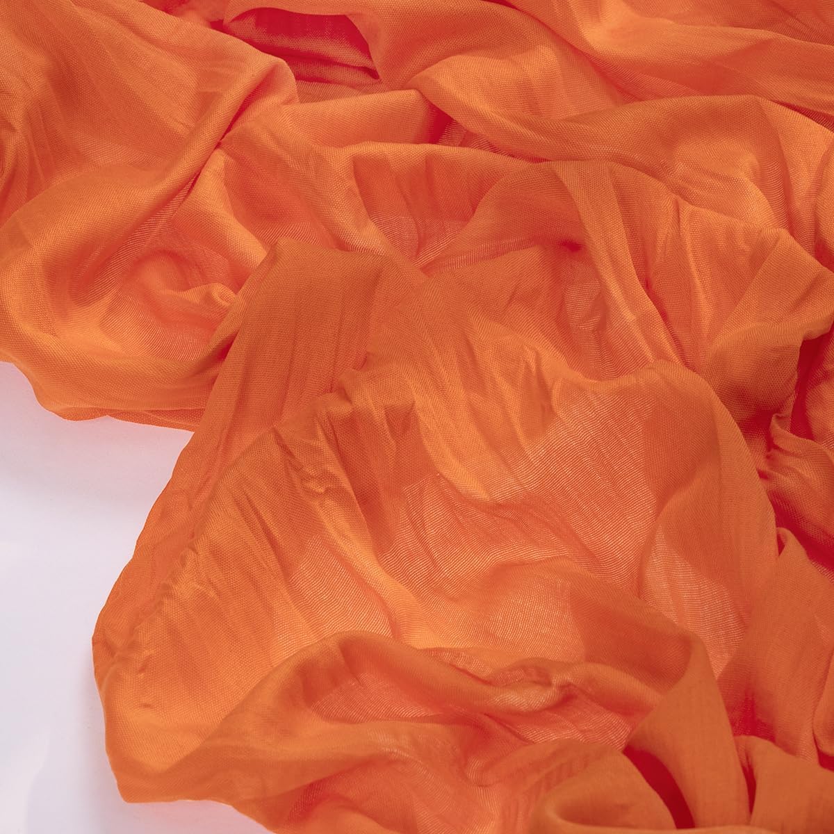 Socomi Cheesecloth Table Runner - 120 Inch Orange Boho Rustic Decor for Weddings & Events