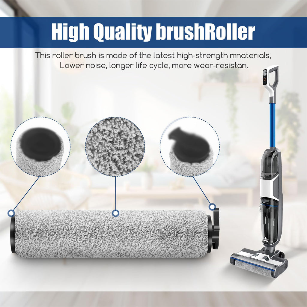 Replacement Brush Roller Filter Set For Bissell HF3 3649A Vacuum Hepa Filters Compatible with Bissell HF3 Crosswave Vacuum Cleaner 2 Multi-Surface Brush Roller 2 Hepa Filter