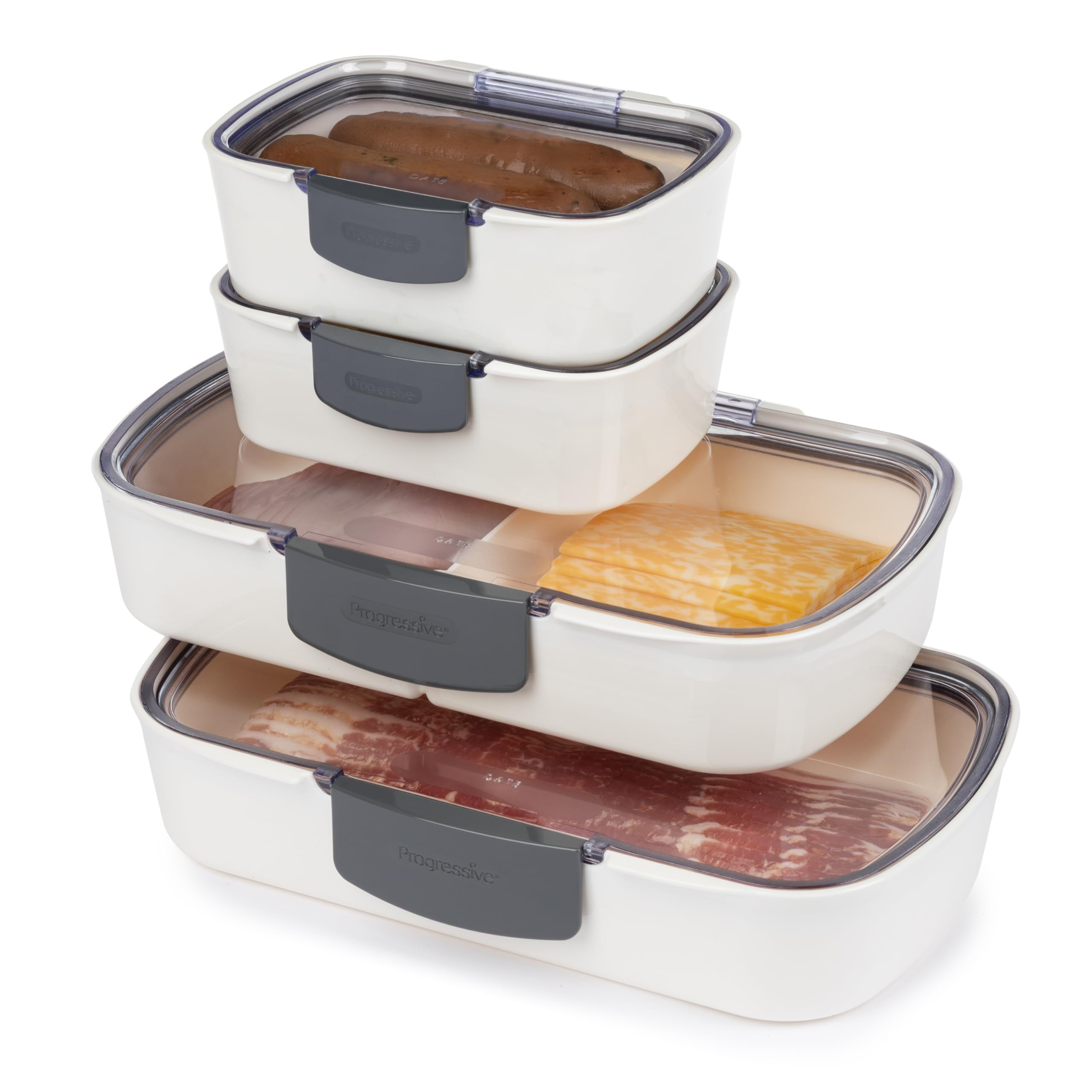 ProKeeper 4-Piece Deli Container Set – Airtight, BPA-Free Food Storage with Freshness Lock, Ideal for Deli Meats, Cheese, and Produce