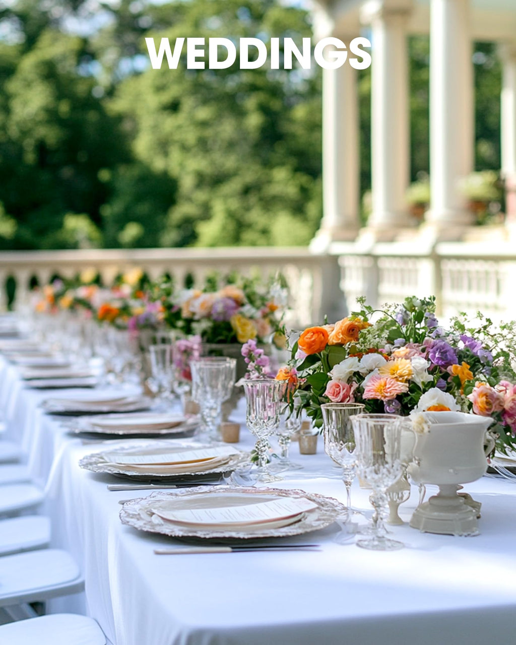 Pureegg Rectangle Table Cloth 60" x 102" – Durable Polyester Tablecloth Offers Reusable & Washable Protection, Ideal for Outdoor Party, Picnic, Wedding, Banquet and Birthday, 9 Pack, White