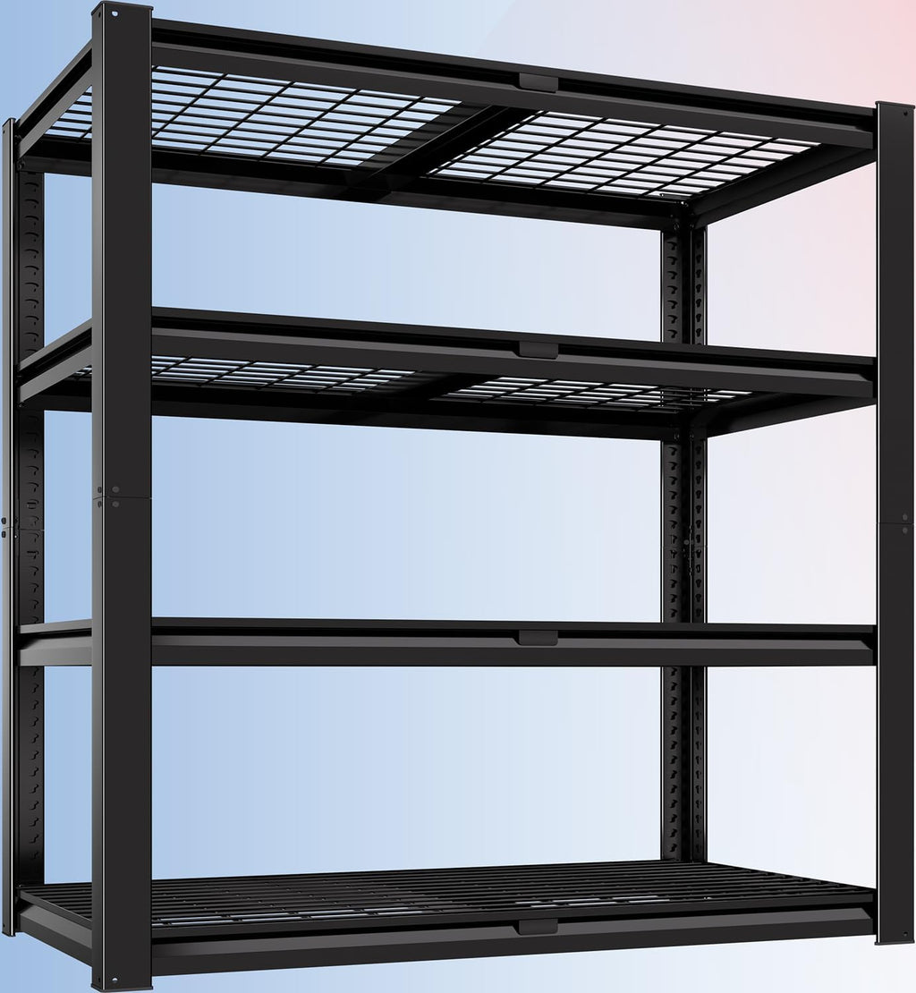 PrimeZone Heavy Duty Garage Shelving - 2200 LBS Capacity | Adjustable 4-Tier Metal Rack 40" W X 20" D X 60" H
