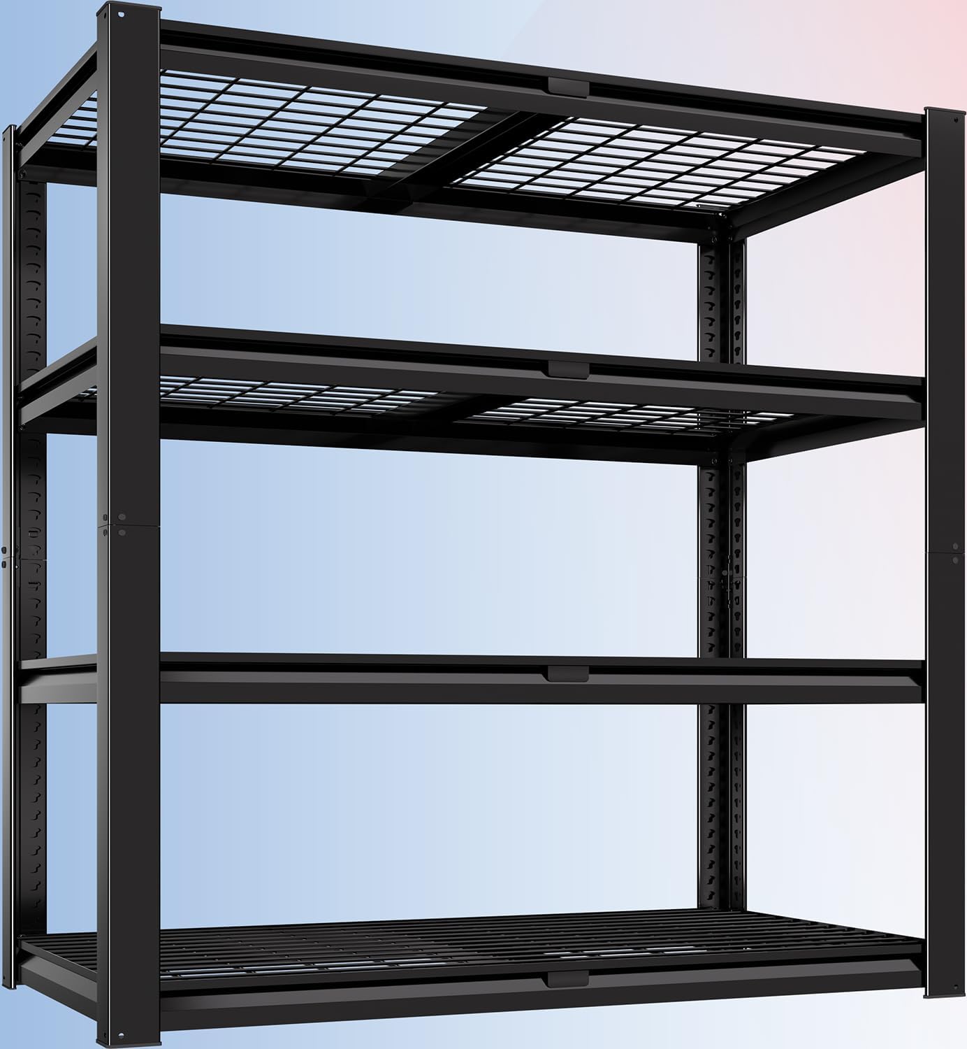 PrimeZone Heavy Duty Garage Shelving - 2200 LBS Capacity | Adjustable 4-Tier Metal Rack 40" W X 20" D X 60" H