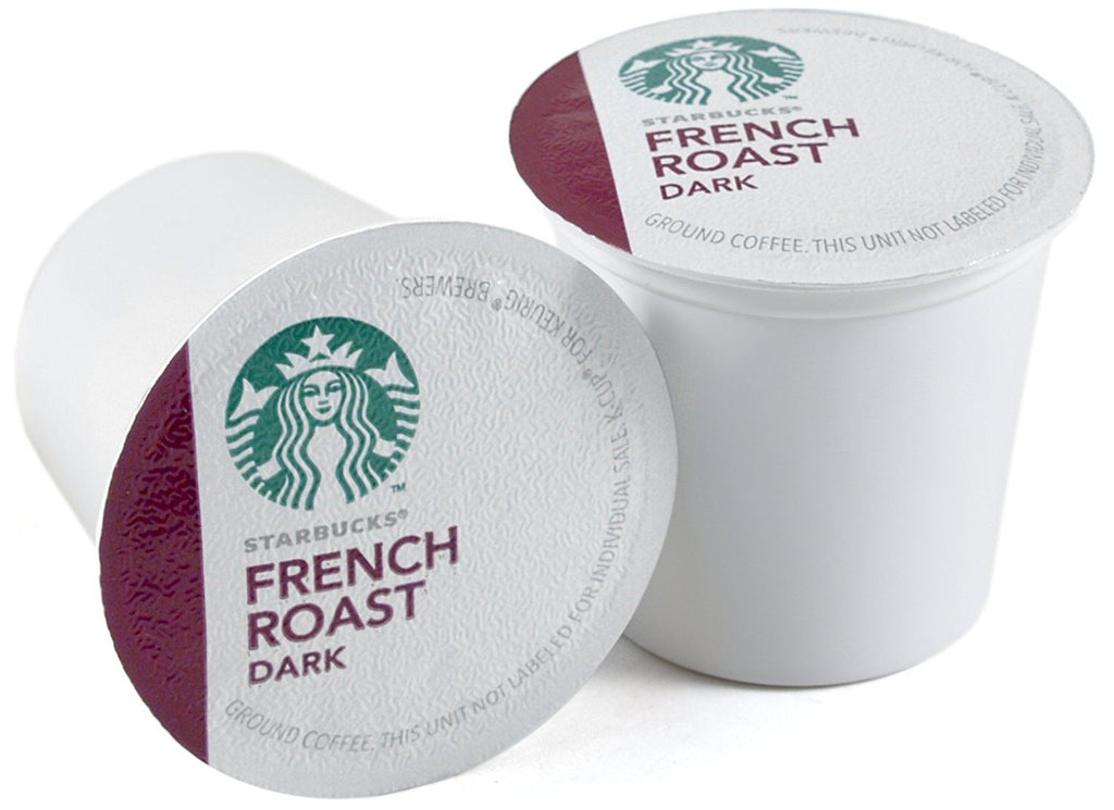Starbucks K-Cup Pods - French Roast Dark Coffee with Caramel & Smoke Notes | 48 Count (2 Boxes)