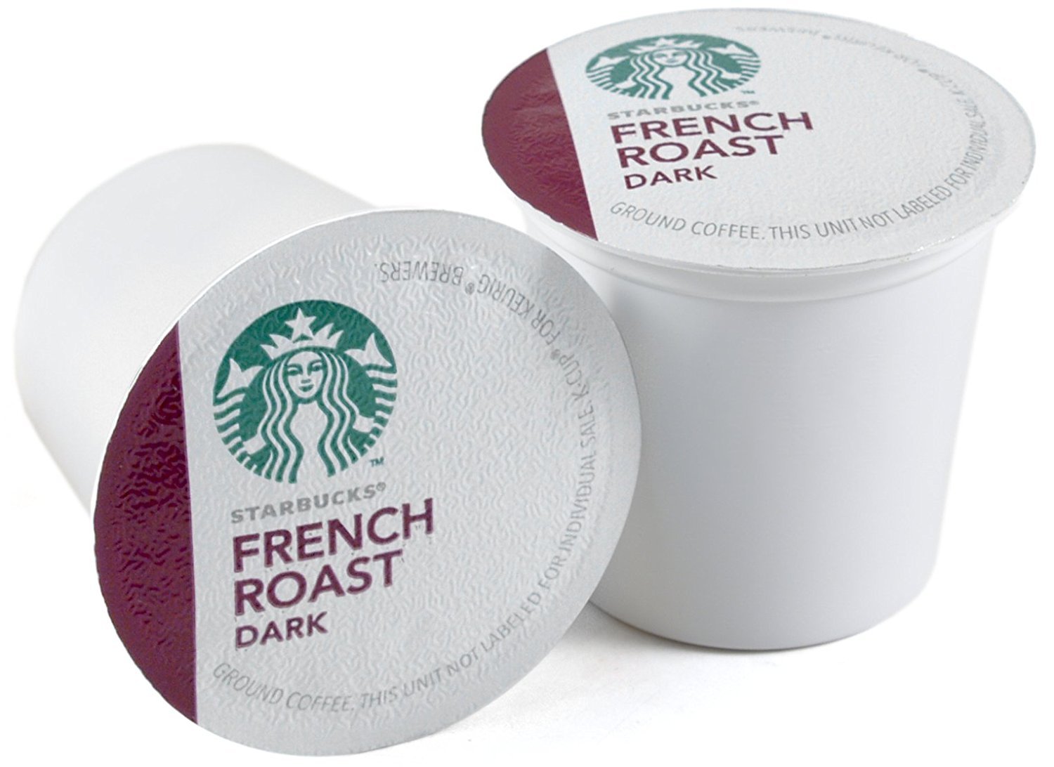 Starbucks K-Cup Pods - French Roast Dark Coffee with Caramel & Smoke Notes | 48 Count (2 Boxes)