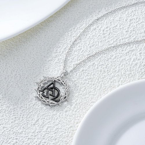 Crown Of Thorns Necklace - 925 Sterling Silver Thorn Pendant | Meaningful Christian Jewelry Gift
