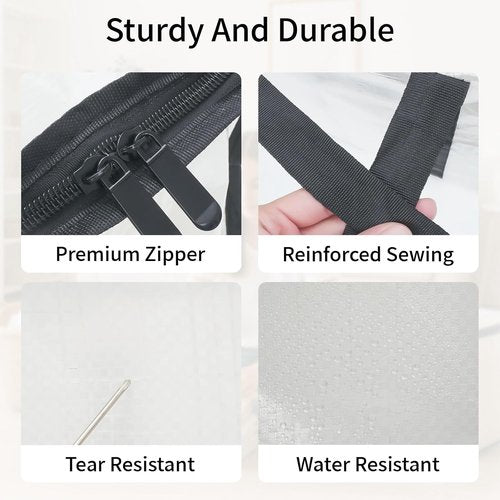 Extra Large Heavy Duty Moving Bags by [Brand Name] - Waterproof Storage Totes with Handles & Zippers | 8 Pack, Foldable for College Dorms