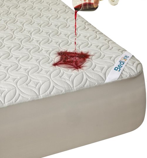 BEDLORE Waterproof Mattress Protector - King Size Deep Pocket Cover for Soft, Dirt-Proof Comfort | Light Gray