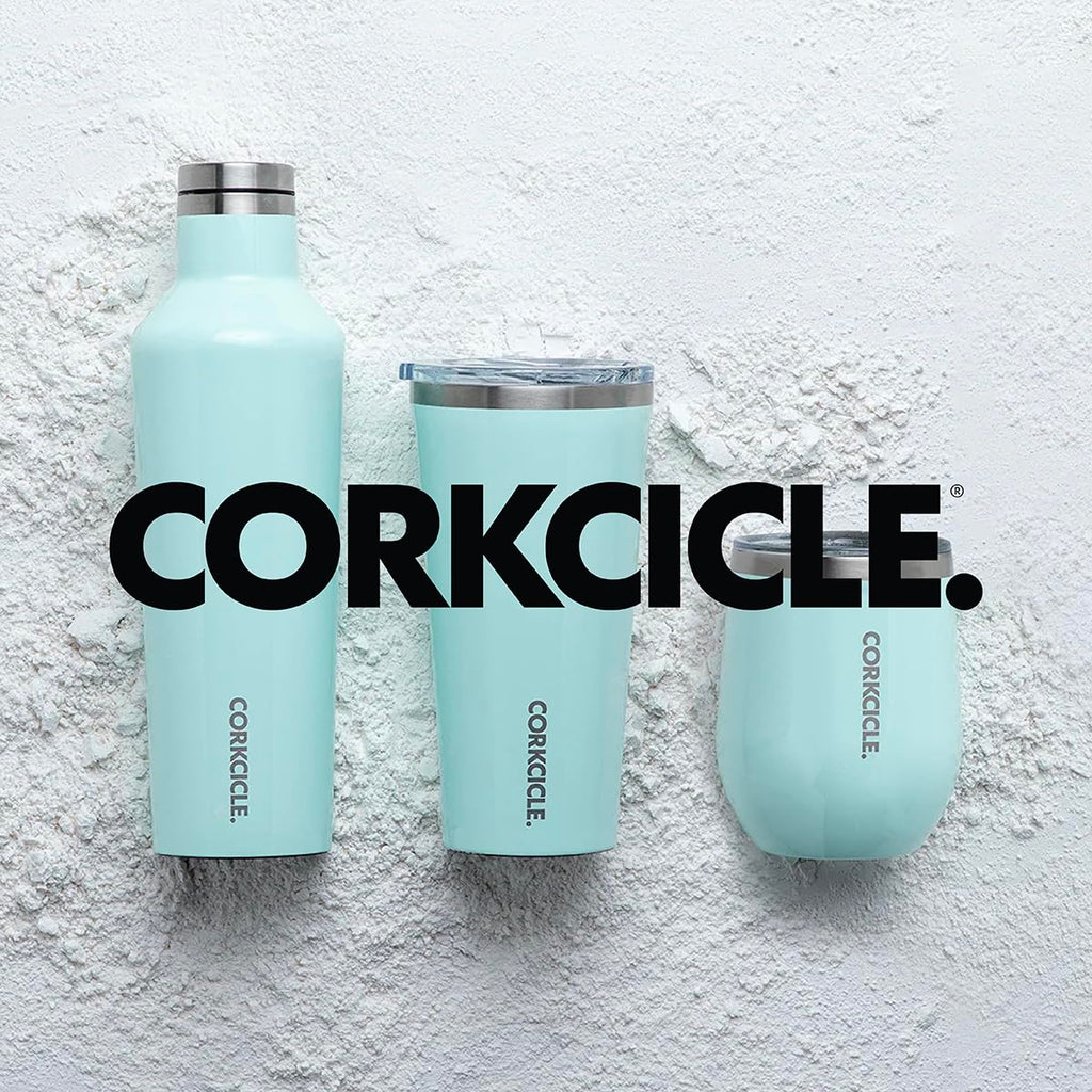 Corkcicle Classic Triple Insulated Coffee Mug with Lid, Neon Lights Kokomo, 24 oz – Stainless Steel Travel Tumbler Keeps Beverages Cold 9+hrs, Hot 3hrs – Cupholder Friendly Travel Coffee Tumbler