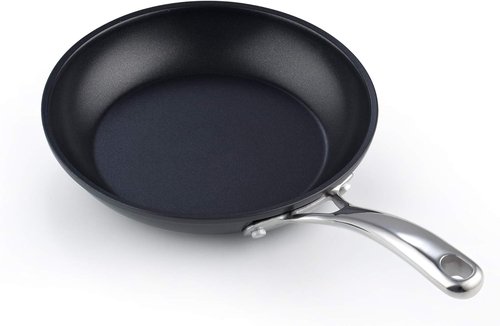 Cooks Standard 8-Inch Nonstick Omelet Pan - Classic Hard Anodized Saute Skillet in Black