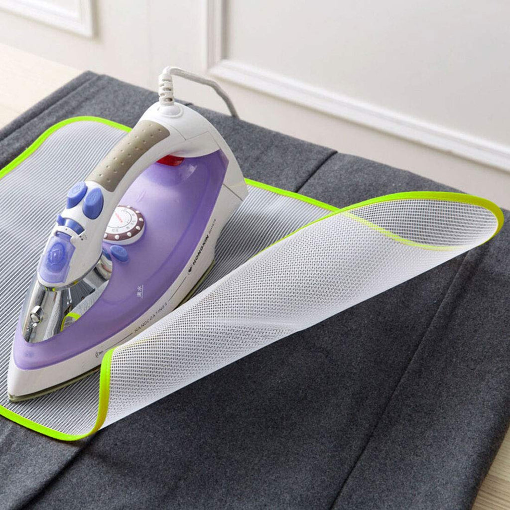 2 Pack High Temperature Resistance Protective Ironing Pressing Pad-Protective Scorch Saving Mesh (Large 23.62" x 15.74")