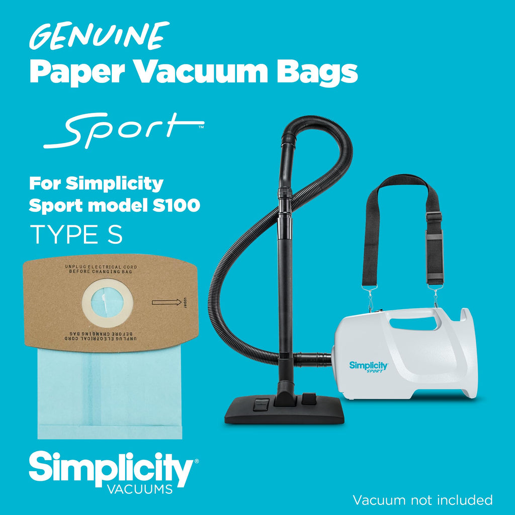 Simplicity Vacuum Bags SS-6 Type S, Sport 6 bags