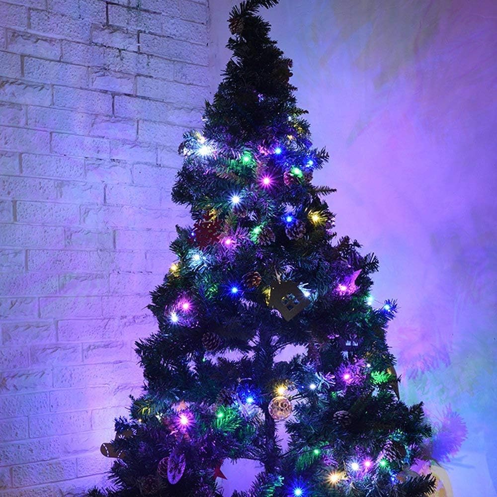 Skiennix 50-Count Christmas Lights - 8 Modes with Timer | 18ft Battery Operated Mini String Lights for Indoor & Outdoor Decor