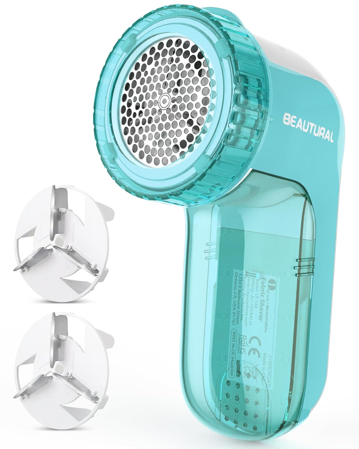 Beautural Fabric Shaver - Lint Remover with 2-Speed Settings & Replaceable Blades | Battery Operated, Ideal for Sweaters & Clothes
