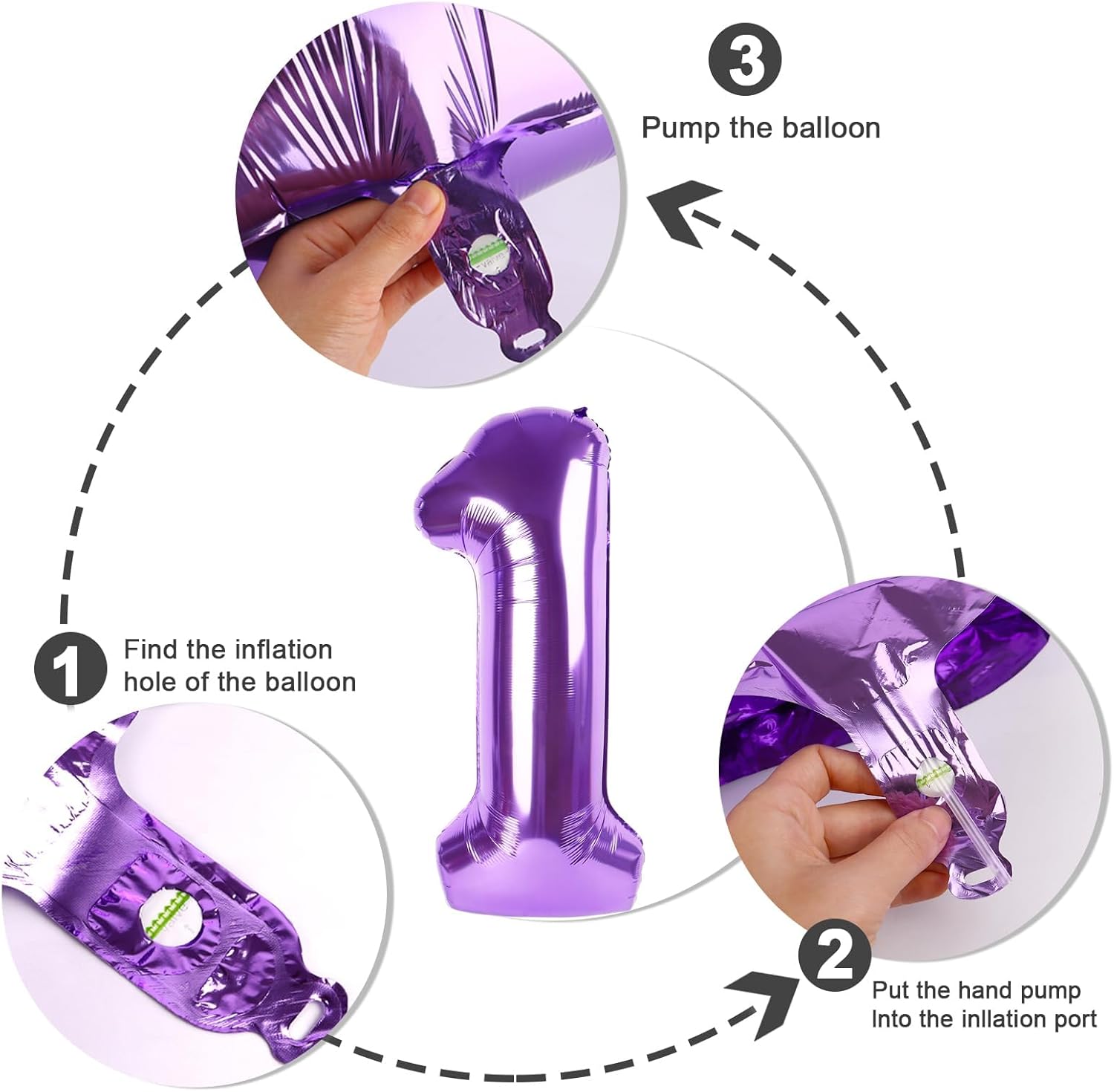 Numbers 40-Inch Balloon | Purple Number 19 Foil Balloons for Birthday & Wedding Celebrations