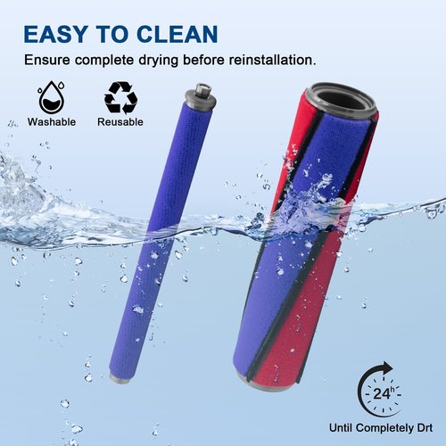 ilovelife Soft Roller Cleaner Head Compatible with Dyson V7 V8 V10 V11 Vacuum Cleaner, Fluffy Roller Head Replacement Parts for Hardwood and Smooth Surfaces