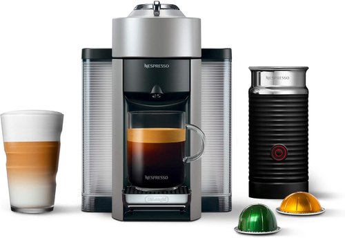 De'Longhi Nespresso Vertuo Coffee & Espresso Machine - Silver with Milk Frother