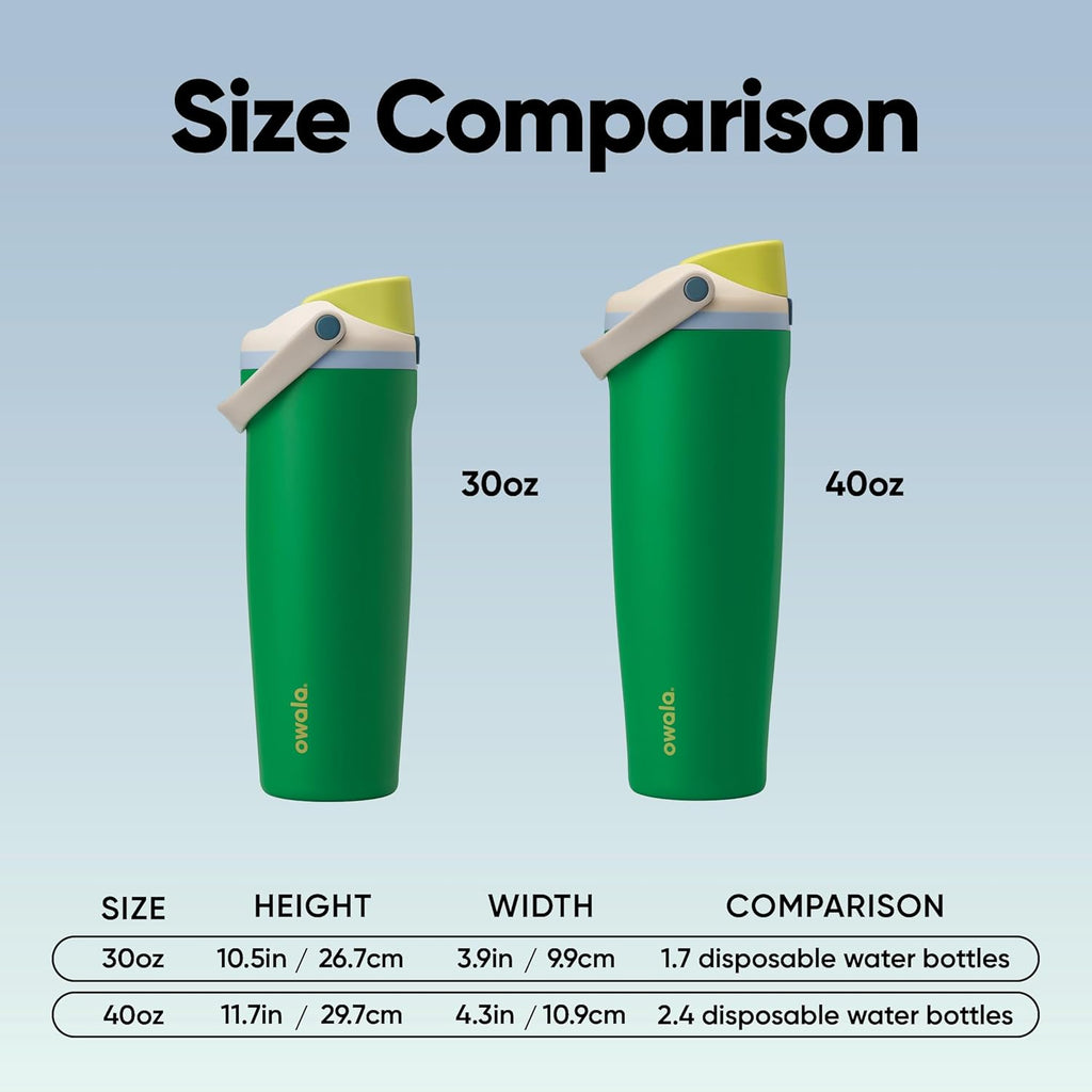 Owala FreeSip Sway Insulated Water Bottle - 30oz Stainless Steel with Two-Way Spout & Built-In Straw | Leak Proof, BPA Free, Perfect for Travel & Sports