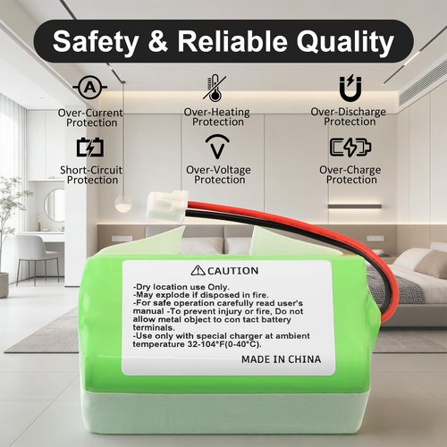14.4V RVBAT850 Vacuum Battery for Shark ION/IQ/AI R1000C, RV1100S1US, RV850 AV1010AE, AV2501AE, AV911,AV970, RV763, RV764, RV765, RV771, RV2320S, RV2310AE,AV2310AE, RV2300 Robot Vacuum Cleaner 2800mAh