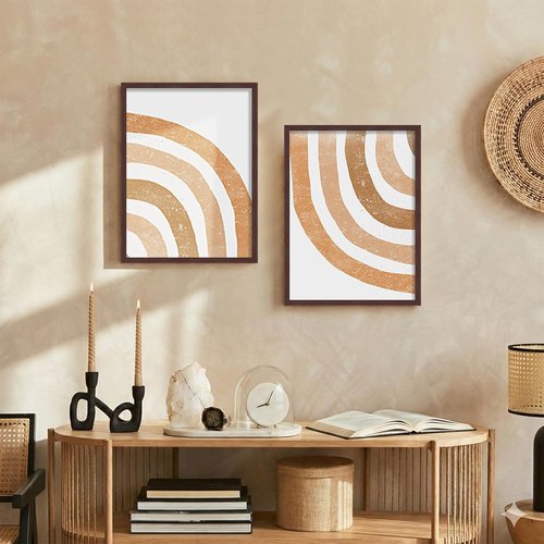 LaVie Home 12x16 Picture Frame - Classic Brown Wall Display Frame with HD Plexiglas | Vertical & Horizontal Use