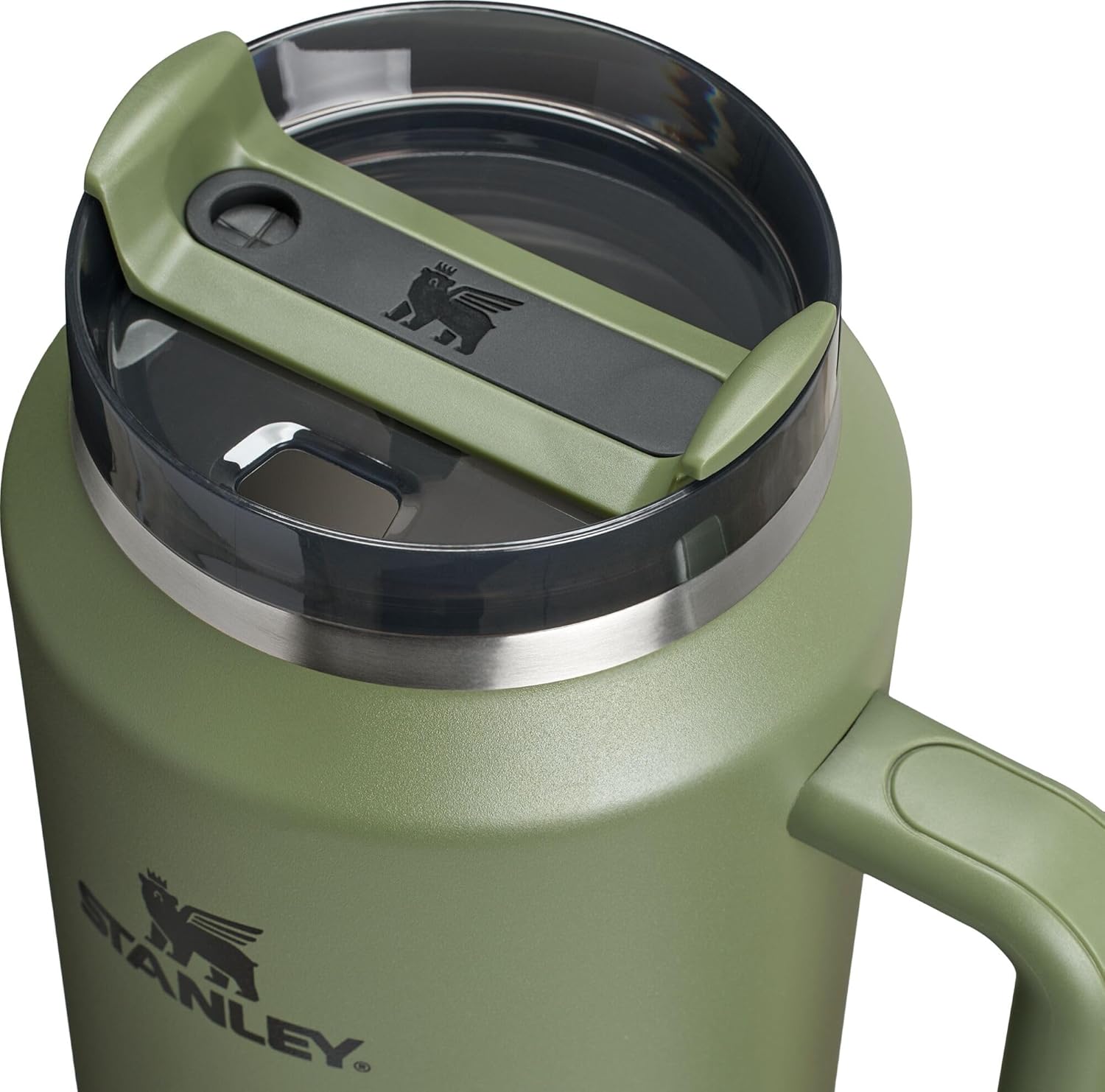 STANLEY Quencher H2.0 Tumbler - 64 oz Insulated Stainless Steel Cup with Handle & Straw | BPA-Free | Dried Pine