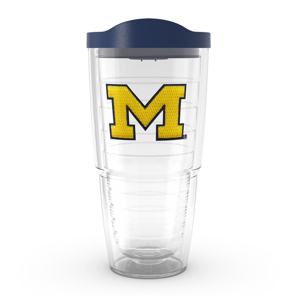 Tervis Made in USA Double Walled University of Michigan UM Wolverines Insulated Tumbler Cup Keeps Drinks Cold & Hot, 24oz, Big M